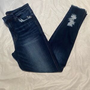 Flying Monkey Midnight Blue Ripped Skinny Jeans